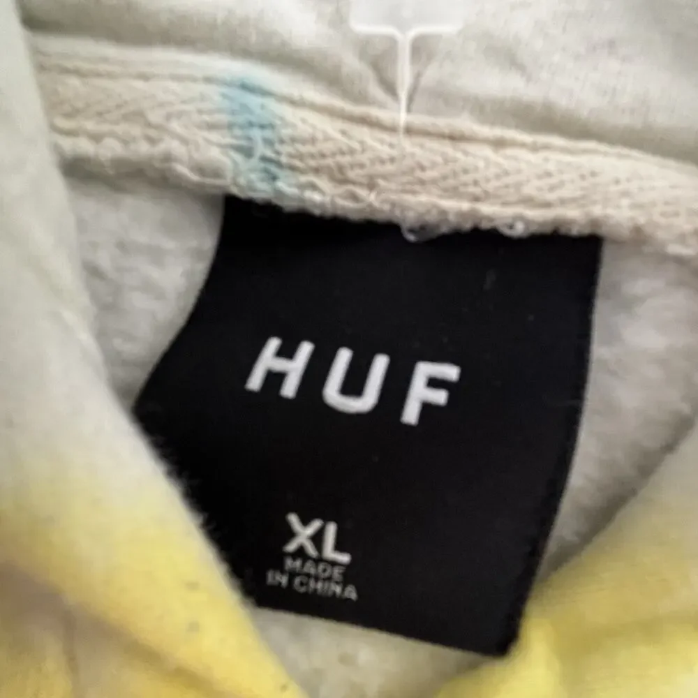 HUF Worldwide Hoodie Adult Extra Large Long Sleeve Tie Dye Casual Sweater Men's - Picture 9 of 14